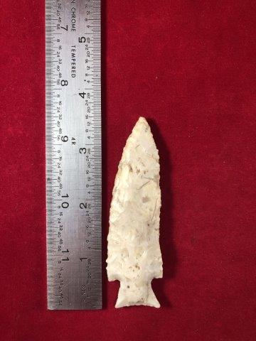 ETLEY     INDIAN POTTERY ARTIFACT ARROWHEAD (1 of 3)