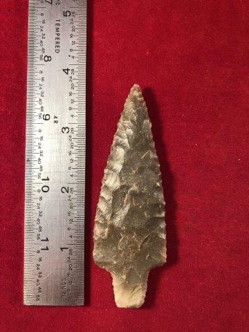 ADENA   INDIAN POTTERY ARTIFACT ARROWHEAD (1 of 3)
