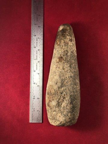 HAMMERSTONE     INDIAN POTTERY ARTIFACT ARROWHEAD (1 of 3)