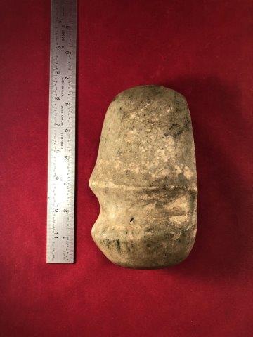 GROOVED AXE     INDIAN POTTERY ARTIFACT ARROWHEAD (1 of 3)