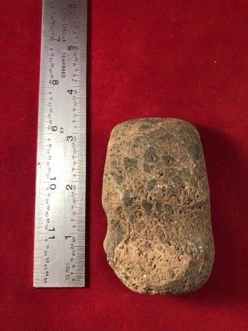 GROOVED AXE     INDIAN POTTERY ARTIFACT ARROWHEAD (1 of 3)