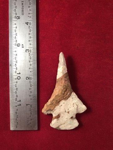 DRILL     INDIAN POTTERY ARTIFACT ARROWHEAD (1 of 3)