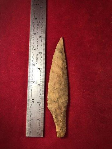 FLINT KNIFE     INDIAN POTTERY ARTIFACT ARROWHEAD (1 of 3)