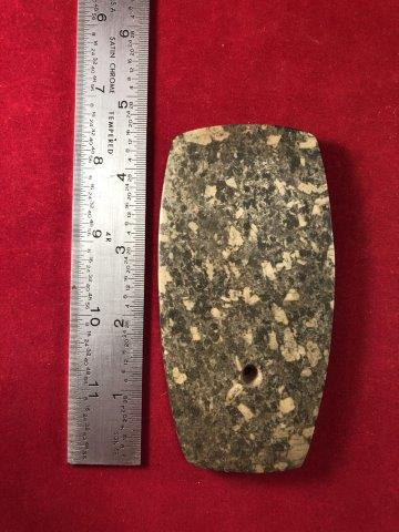 GORGET     INDIAN POTTERY ARTIFACT ARROWHEAD (1 of 3)