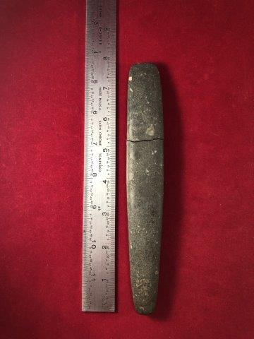 CHISEL     INDIAN POTTERY ARTIFACT ARROWHEAD (1 of 2)