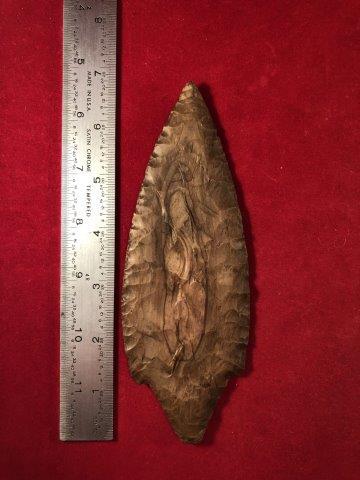 ADENA     INDIAN POTTERY ARTIFACT ARROWHEAD (1 of 3)