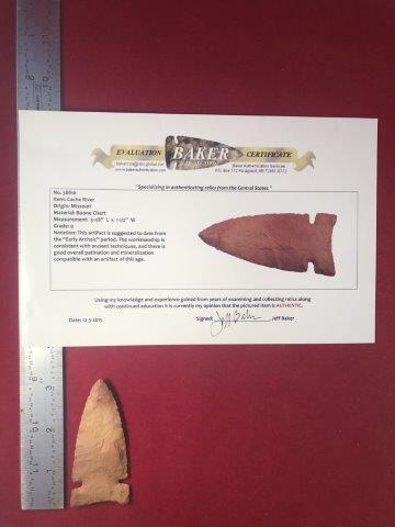 CACHE RIVER     INDIAN ARTIFACT POTTERY ARROWHEAD WITH (1 of 5)