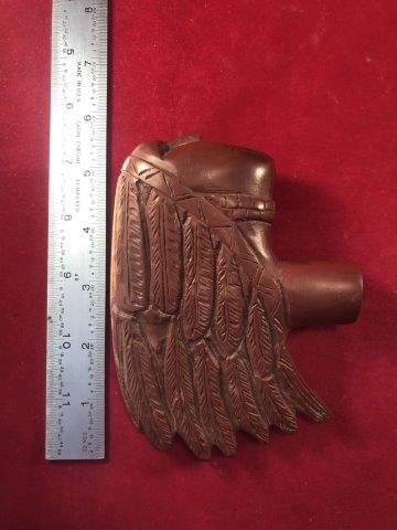 CATLINITE PIPE     INDIAN ARTIFACT POTTERY ARROWHEAD (1 of 4)