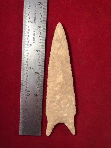 DALTON     INDIAN ARTIFACT POTTERY ARROWHEAD (1 of 3)