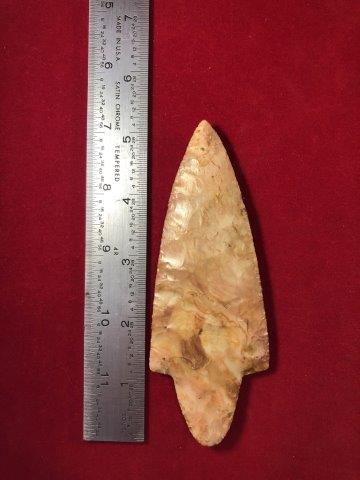 ADENA     INDIAN ARTIFACT POTTERY ARROWHEAD (1 of 3)