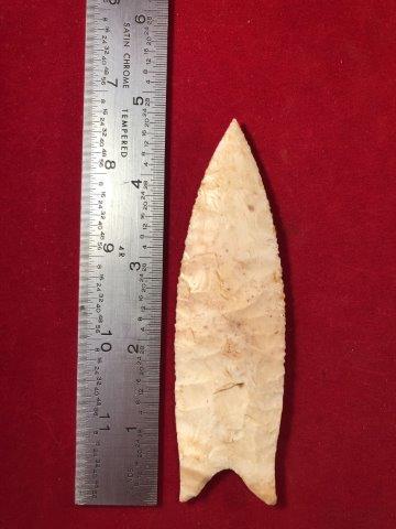 DALTON     INDIAN ARTIFACT POTTERY ARROWHEAD (1 of 4)