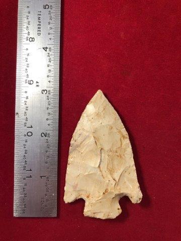 SMITH INDIAN ARTIFACT POTTERY ARROWHEAD: THIS BEAUTIFUL NATIVE AMERICAN INDIAN ARTIFACT IS 3 INCHES LONG. IT IS FROM MISSOURI. IT WILL MAKE A GREAT ADDITION TO YOUR COLLECTION! KEY WORDS: NATIVE AMERICAN INDIAN ARTIFACT ARTIFACTS ARROWHEAD A