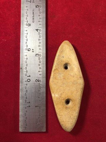 GORGET     INDIAN ARTIFACT POTTERY ARROWHEAD (1 of 3)