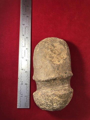 GROOVED AXE     INDIAN ARTIFACT POTTERY ARROWHEAD (1 of 3)