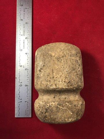 GROOVED AXE     INDIAN ARTIFACT POTTERY ARROWHEAD (1 of 3)