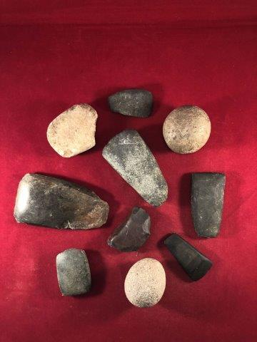 10pc ASSORTED TOOLS     INDIAN ARTIFACT POTTERY (1 of 4)