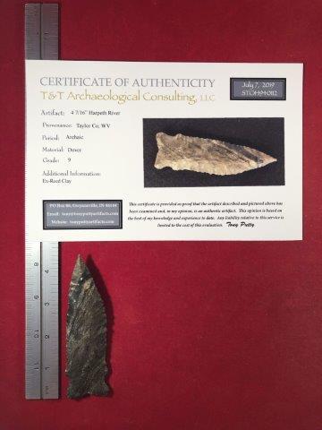 HARPETH RIVER     INDIAN ARTIFACT POTTERY ARROWHEAD (1 of 5)