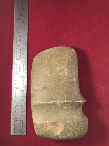 GROOVED AXE     INDIAN ARTIFACT POTTERY ARROWHEAD (1 of 3)