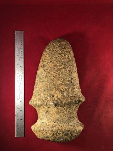 GROOVED AXE     INDIAN ARTIFACT POTTERY ARROWHEAD (1 of 3)