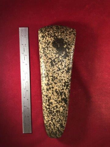 LARGE CELT     INDIAN ARTIFACT POTTERY ARROWHEAD (1 of 3)