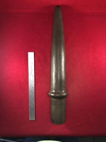 CEREMONIAL WAR CLUB     INDIAN ARTIFACT POTTERY (1 of 3)