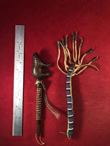 2 BEADED TOYS     INDIAN ARTIFACT POTTERY ARROWHEAD (1 of 4)