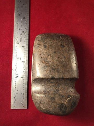 GROOVED AXE     INDIAN ARTIFACT POTTERY ARROWHEAD (1 of 4)