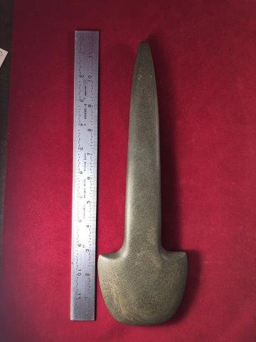 RAT TAILED SPUD     INDIAN ARTIFACT POTTERY ARROWHEAD (1 of 3)