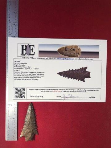 KIRK STEMMED     INDIAN ARTIFACT POTTERY ARROWHEAD WITH (1 of 4)