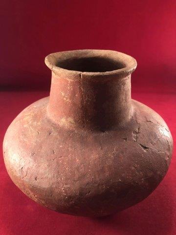 QUAPAW RED WARE WATERBOTTLE  INDIAN ARTIFACT POTTERY (1 of 4)