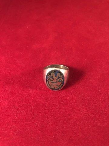 STERLING & TERQUOISE RING    INDIAN ARTIFACT ARROWHEAD (1 of 4)