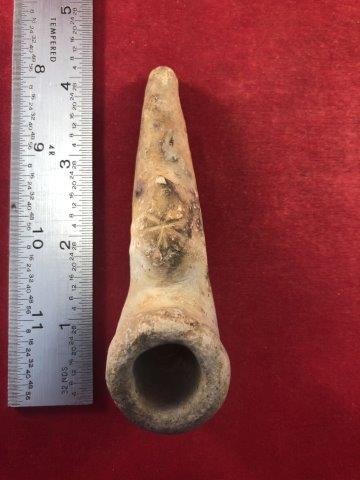 POTTERY PIPE   INDIAN ARTIFACT ARROWHEAD (1 of 5)