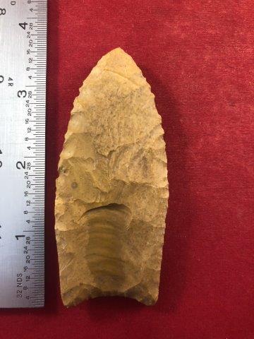CLOVIS     INDIAN ARTIFACT POTTERY ARROWHEAD (1 of 3)
