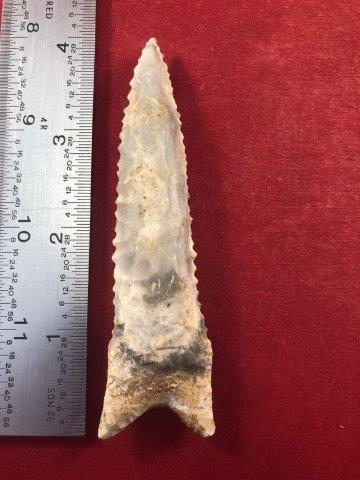 DALTON     INDIAN ARTIFACT POTTERY ARROWHEAD (1 of 3)