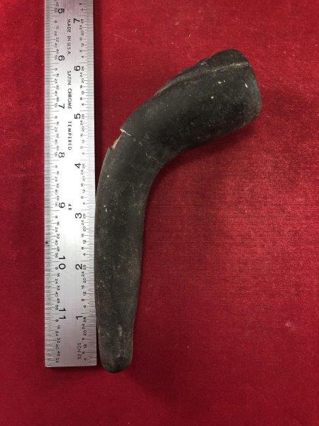 HUMAN EFFIGY POTTERY PIPE     INDIAN ARTIFACT POTTERY (1 of 6)