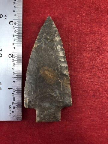BENTON     INDIAN ARTIFACT ARROWHEAD W/COA (1 of 5)