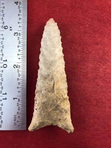 DALTON     INDIAN ARTIFACT POTTERY ARROWHEAD (1 of 3)