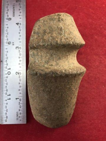 GROOVED AXE     INDIAN ARTIFACT POTTERY ARROWHEAD (1 of 4)