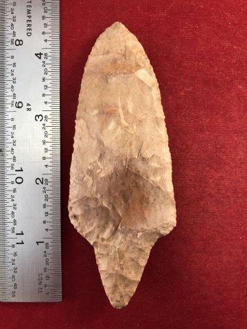 ADENA     INDIAN ARTIFACT POTTERY ARROWHEAD (1 of 3)