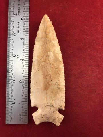 GRAHAM CAVE     INDIAN ARTIFACT POTTERY ARROWHEAD (1 of 3)