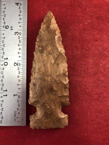 CACHE RIVER     INDIAN ARTIFACT POTTERY ARROWHEAD (1 of 3)