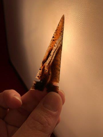 ARROW POINT    INDIAN ARTIFACT POTTERY ARROWHEAD (1 of 4)