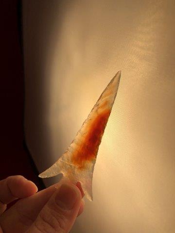 ARROW POINT    INDIAN ARTIFACT POTTERY ARROWHEAD (1 of 4)