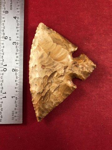 MID-BACK TANG KNIFE  INDIAN ARTIFACT POTTERY ARROWHEAD (1 of 3)