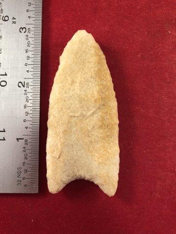 CLOVIS    INDIAN ARTIFACT POTTERY ARROWHEAD (1 of 3)