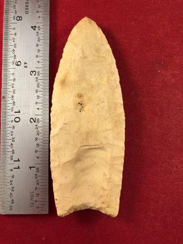 CLOVIS    INDIAN ARTIFACT POTTERY ARROWHEAD (1 of 3)