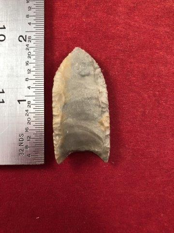 FOLSOM    INDIAN POTTERY ARTIFACT ARROWHEAD (1 of 3)