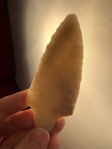 GARY POINT    INDIAN POTTERY ARTIFACT ARROWHEAD (1 of 4)