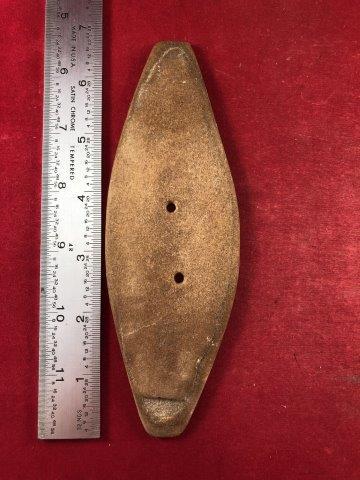 GORGET    INDIAN POTTERY ARTIFACT ARROWHEAD (1 of 4)