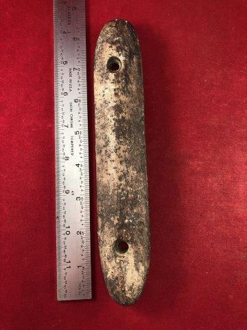 GORGET    INDIAN POTTERY ARTIFACT ARROWHEAD (1 of 4)